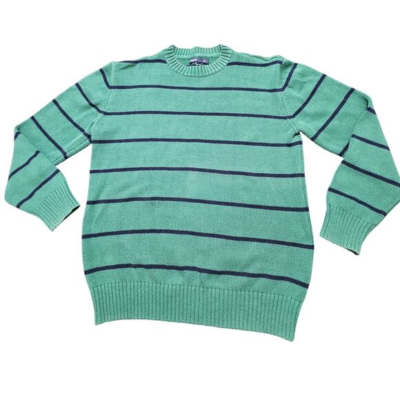 Gap Kids Sweater Kids Youth Large (10) Green with Stripes - Picture 1 of 4